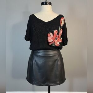 NWT Vintage Thumbs Up Holiday‎ Sweater Blouse Medium Stretchy